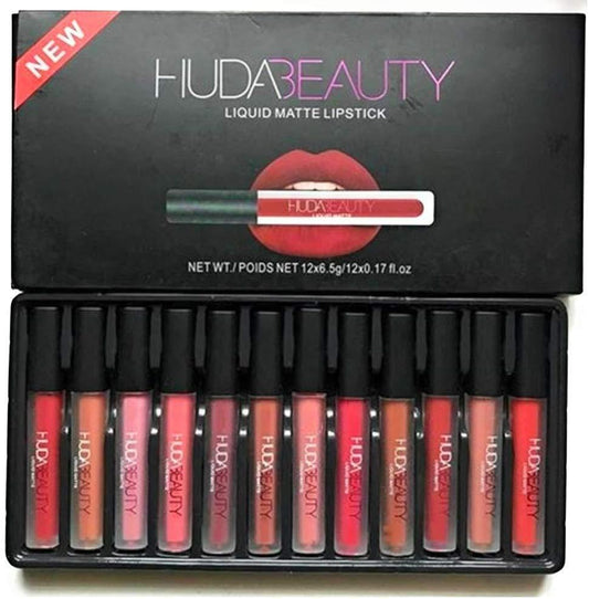 Matte Finish Lips Sets, Pack Of 12